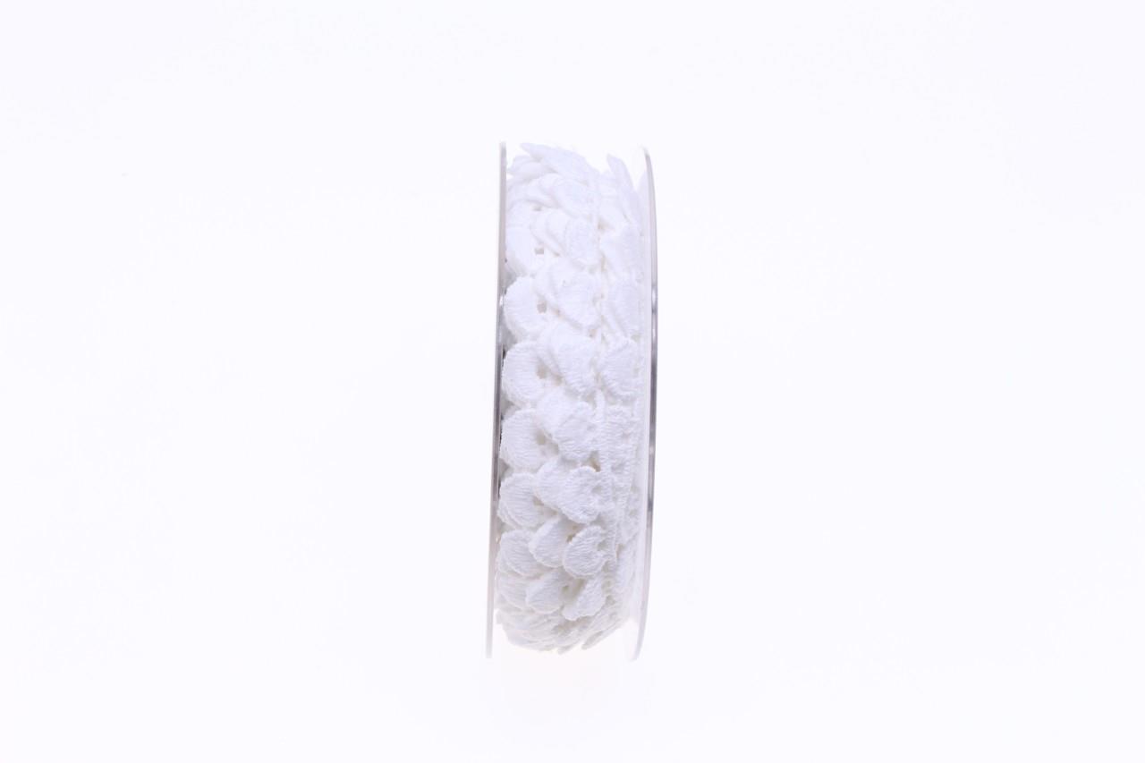Band Herzen 15 mm 13 Meter 101 weiss Band Herzen 15 mm 13 Meter 101 weiss