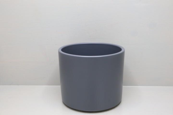 Keramikübertopf 17cm zinn-matt Serie 411