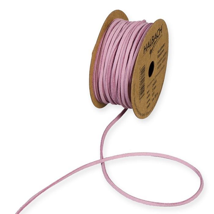 Kunstleder-Bändchen 3 mm 20 Meter rose 511