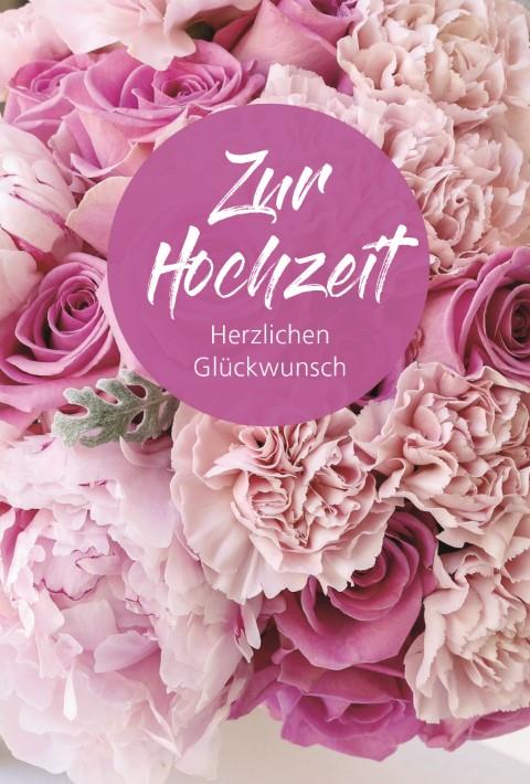 Glückwunschkarte Zur Hochzeit 11,5x17 cm Glückwunschkarte Zur Hochzeit 11,5x17 cm