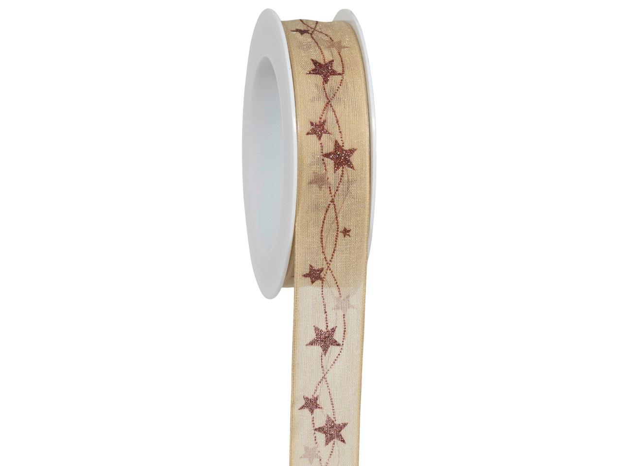Band Lichterkette m. Draht 25 mm 18 Meter sand/kupfer 027/74 Band Lichterkette m. Draht 25 mm 18 Meter sand/kupfer 027/74