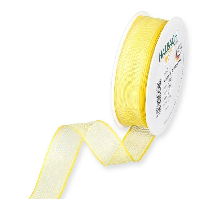 Band transparent 25 mm 20 Meter lemon 911
