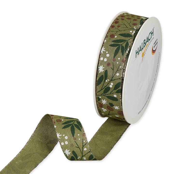 Druckband Misteln 25 mm 18 Meter olive grün 29 Druckband Misteln 25 mm 18 Meter olive grün 29