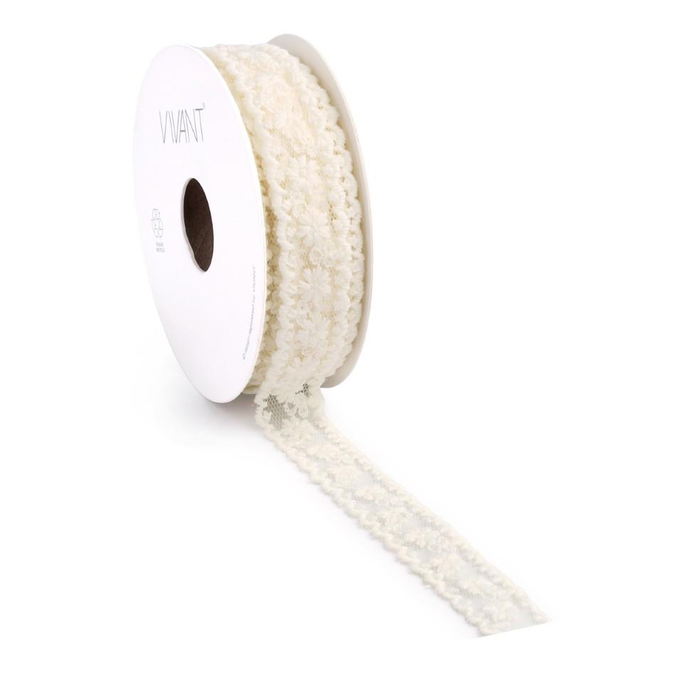 Band Spitze Lacite 20 mm 10 Meter creme 08