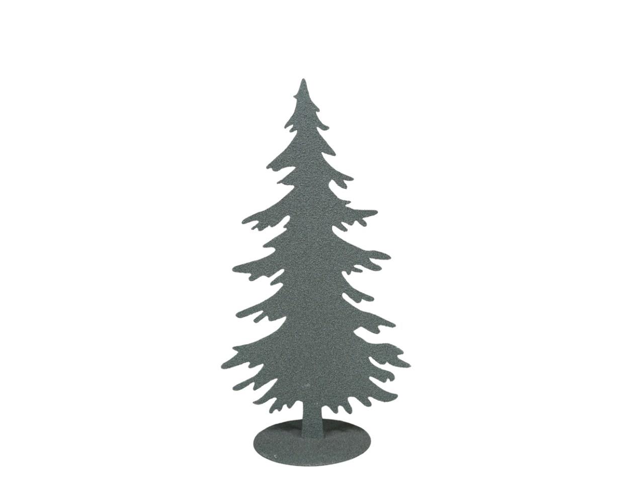 Tannenbaum stehend Metall grün-besandet H50cm