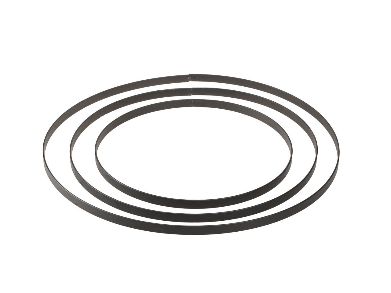 Metallringe Set/3 Metall schwarz D30/25/20cm