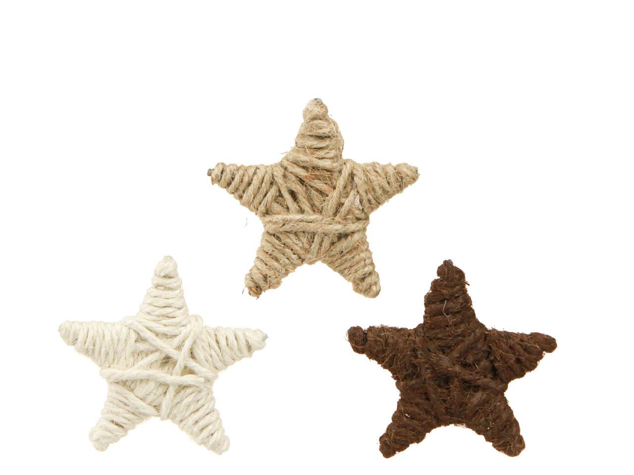 Stern Jute naturmix D7,5cm