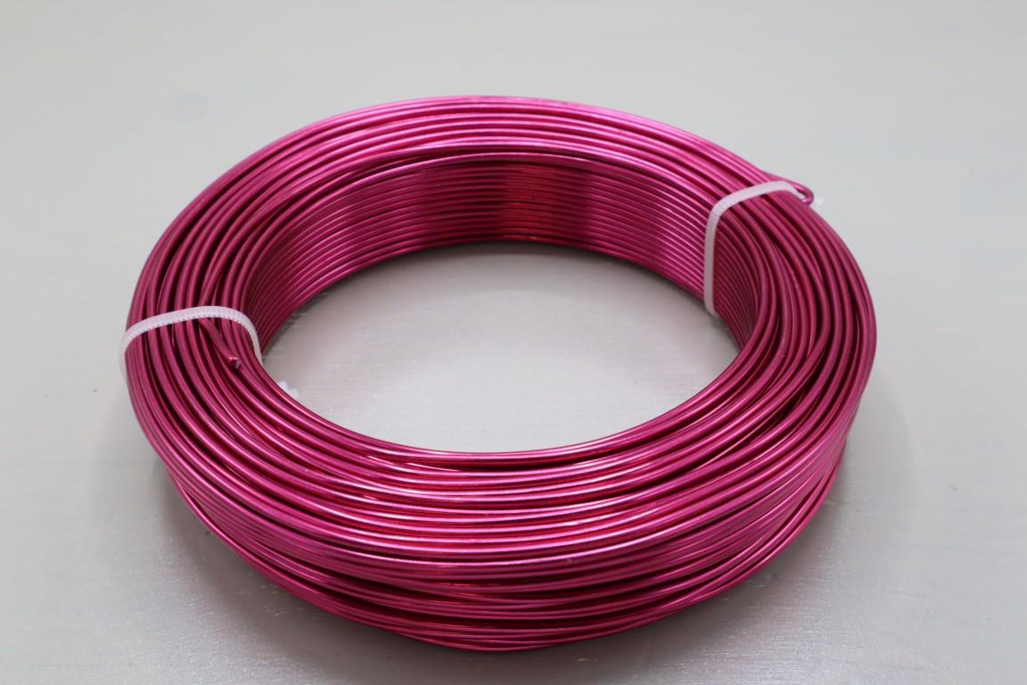 Aluminium-Draht 2,0 60m/500 gr. pink NETTO