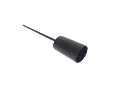 Stabkerzenhalter Metall schwarz matt D2,2x4cm Pin 7cm