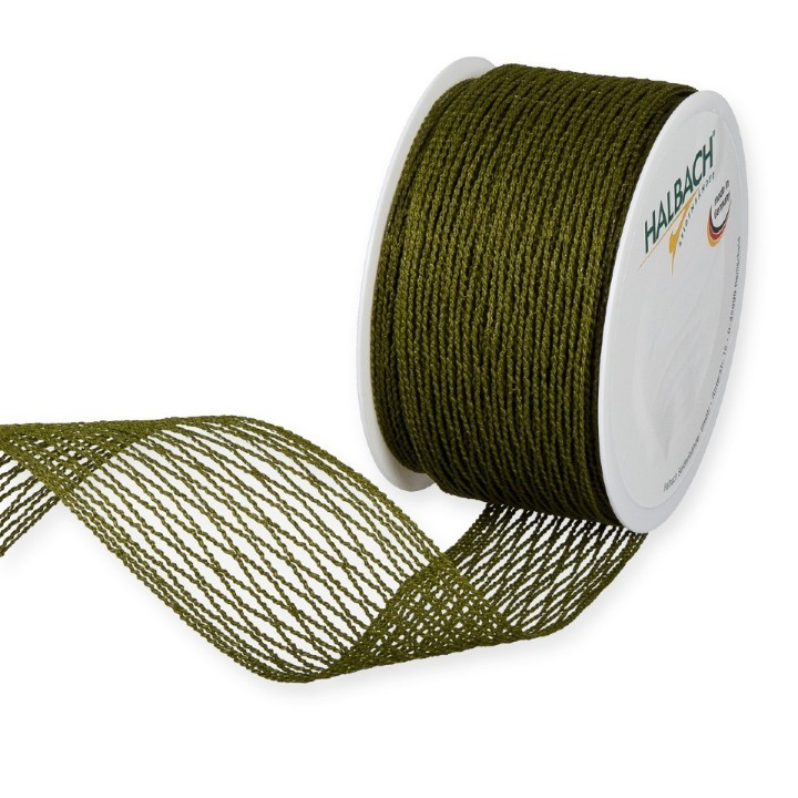 Stretch-Gitterband 50 mm 10 Meter oliv 29