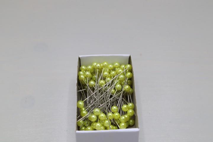 6mm Perlen Nadel 120 Stück apfelgrün