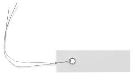 Hängeetiketten 20x80 mm  250 Stück NETTO