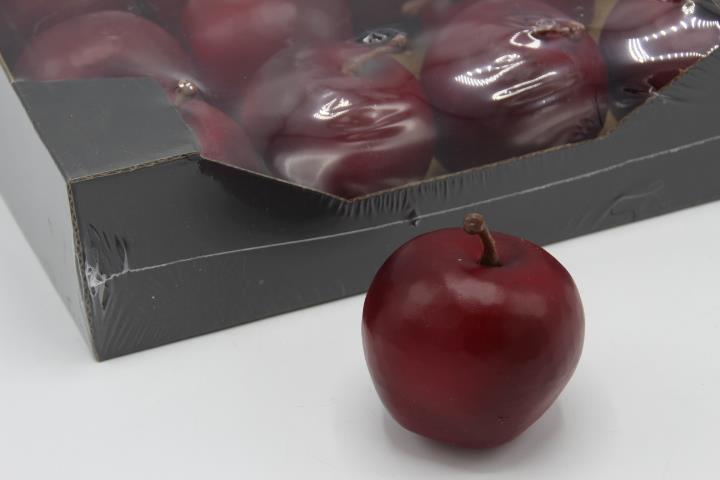 Apfel inkl. Holzpins matt-rot D5,5cm