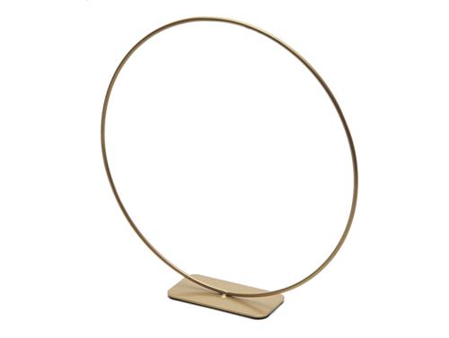 Metallring auf Fuß gold 30cm