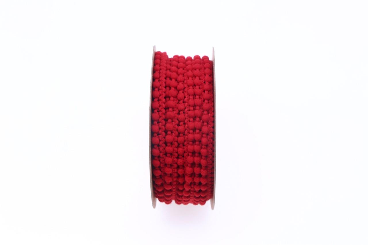 Band PomPom 13 mm 15 Meter rot 123 Band PomPom 13 mm 15 Meter rot 123