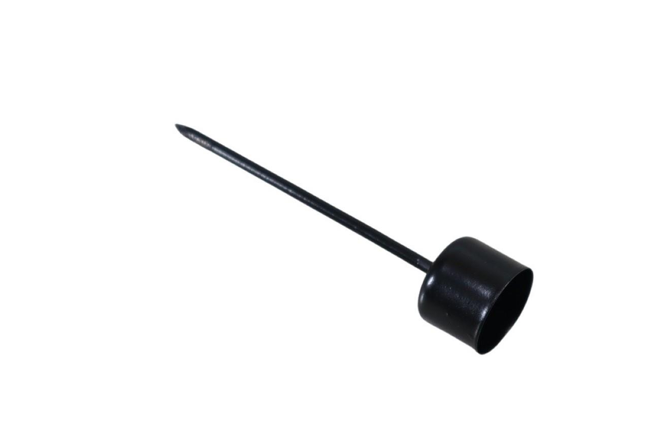 Stabkerzenhalter Metall schwarz matt 2,2cm