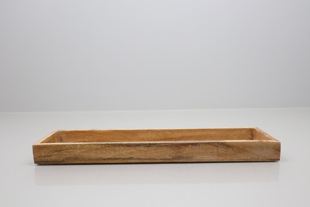 Tablett Holz natur L50x15x5cm