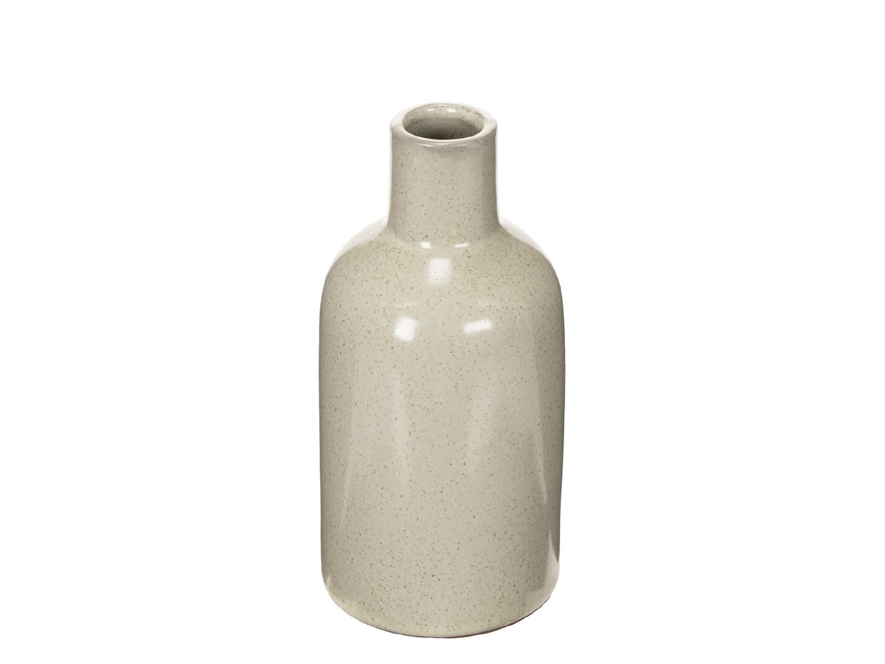Vase Keramik grau D 8 cm Höhe 21 cm
