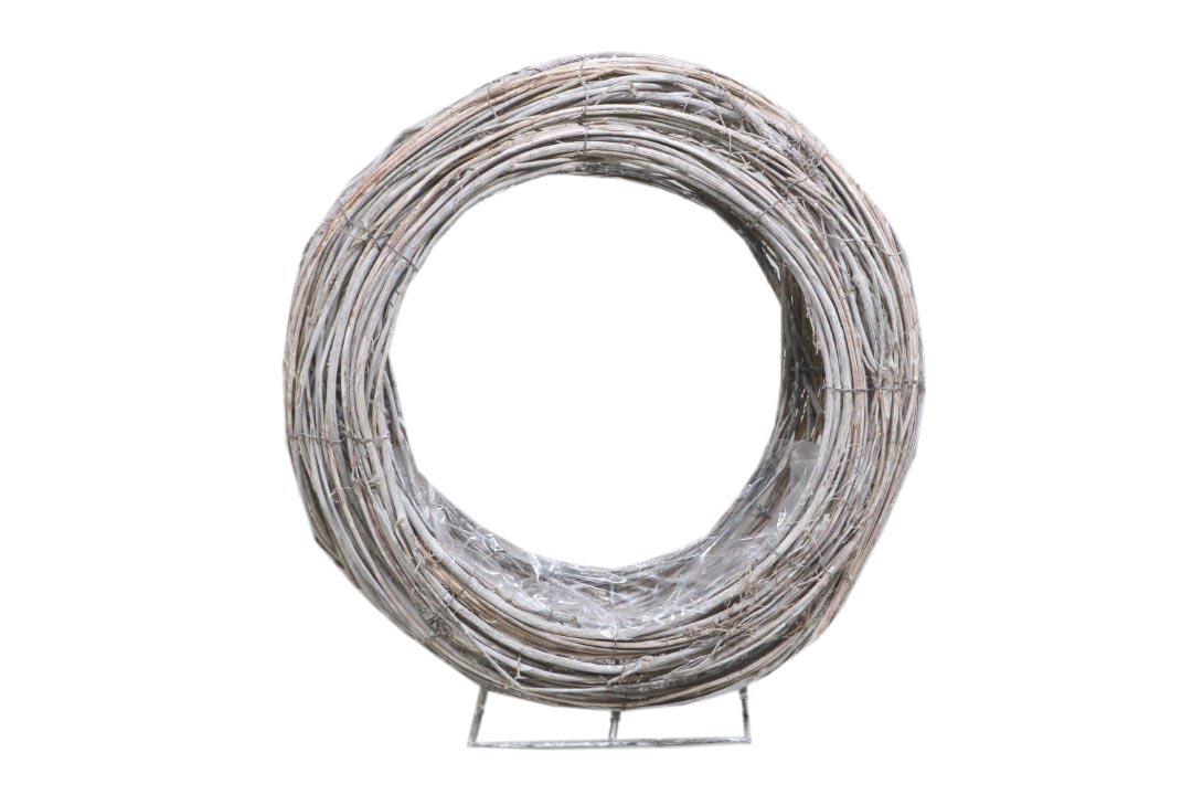 Pflanzring stehend Rattan gekalkt D38cm