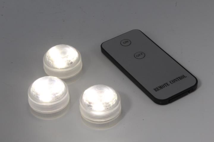 LED-Unterwasserlicht 10 Stück, m.Batterie/Fernbed.