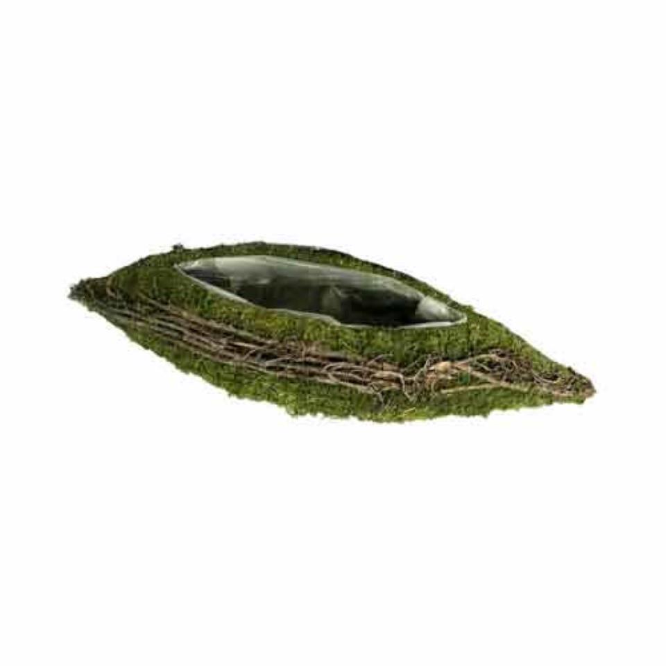 Pflanzschiff Moos 35cm Höhe 5cm