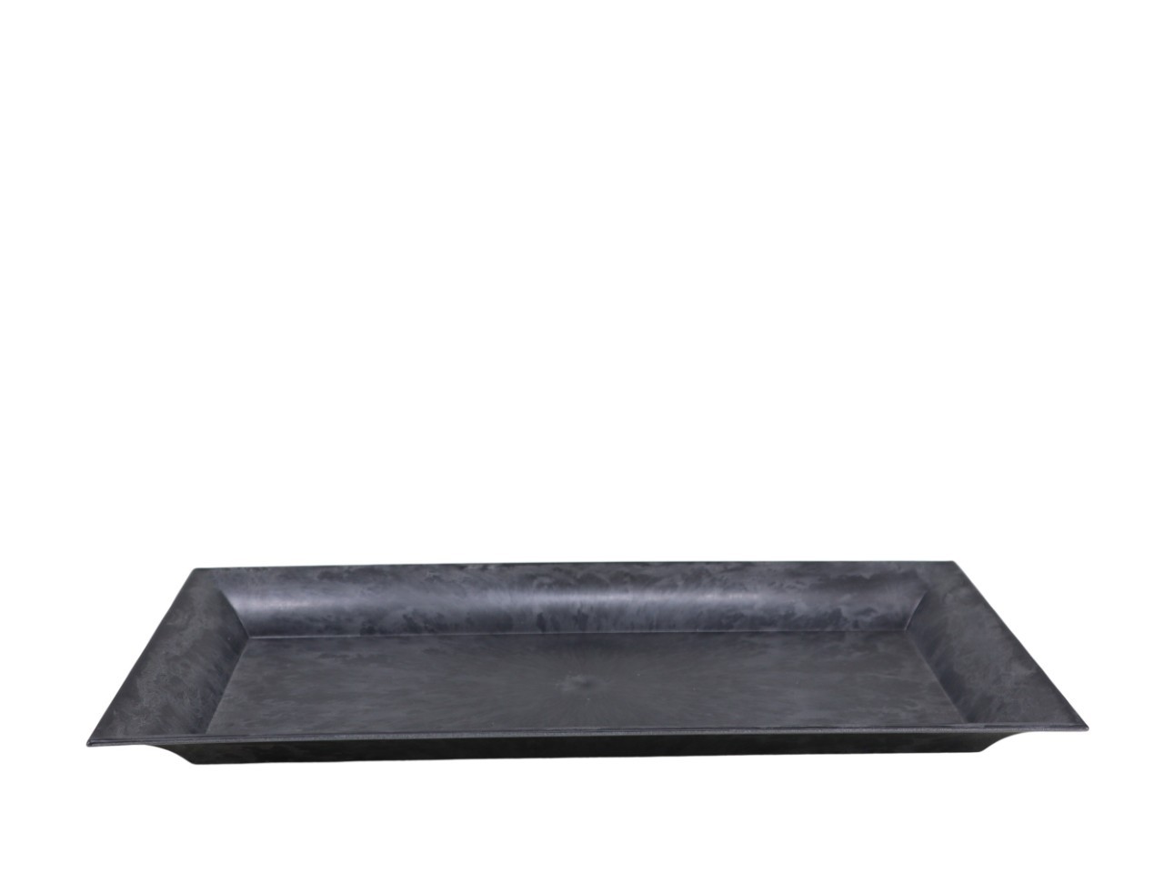 Tablett KARA Plastik  L36xB17cm grau-schwarz