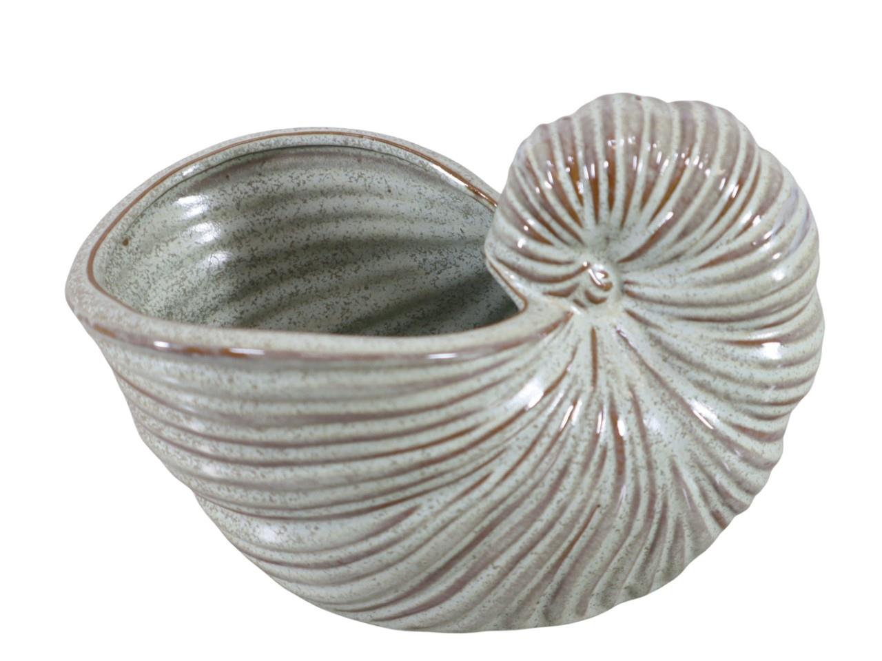 Muschel Keramik creme-hellbraun D20,5x14cm