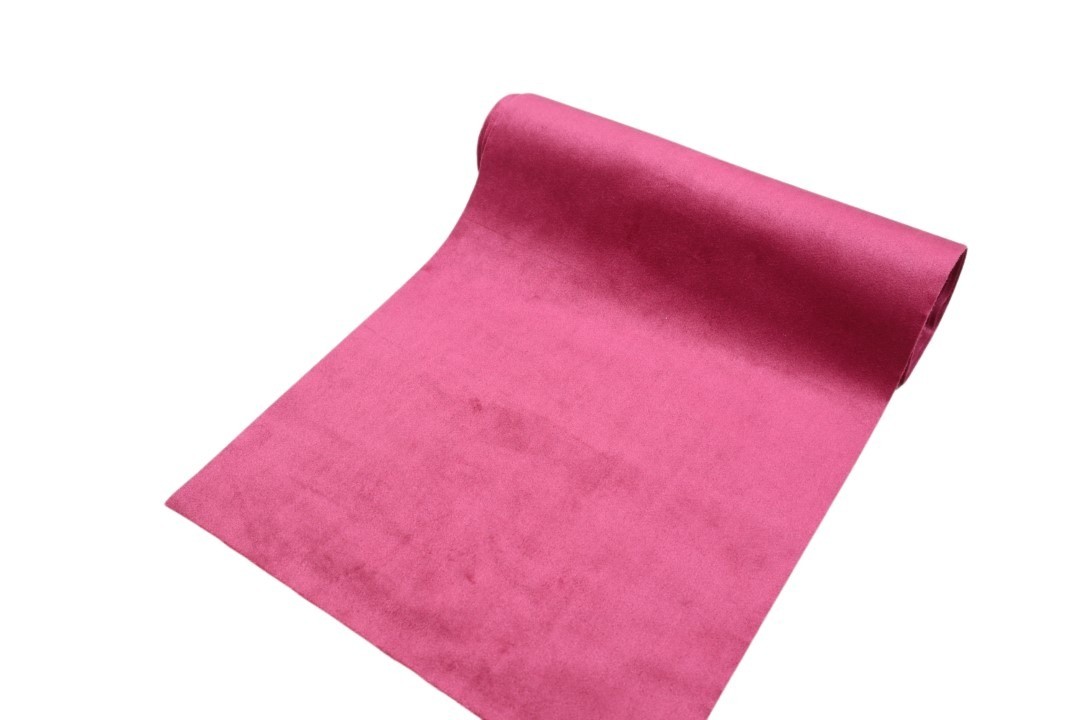 Tischband Samtstoff 28cm Länge 270cm bordeaux NETTO