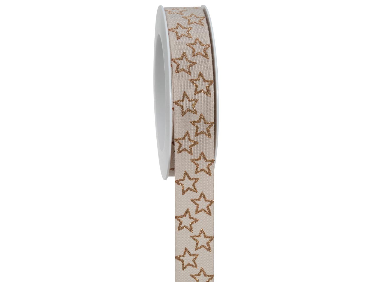 Band Brigth Stars 25 mm 18 Meter natur/hellbraun 02/71