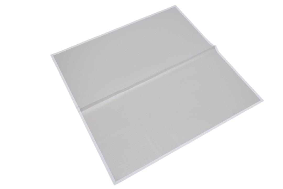 Folienmanschetten quadratisch 58x58 cm weiss m. Rand weiss Folienmanschetten quadratisch 58x58 cm weiss m. Rand weiss