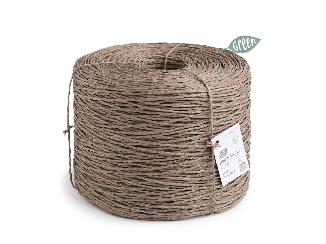 Schnur Paper Twine 1,5 mm 500 Meter taupe 07 Schnur Paper Twine 1,5 mm 500 Meter taupe 07
