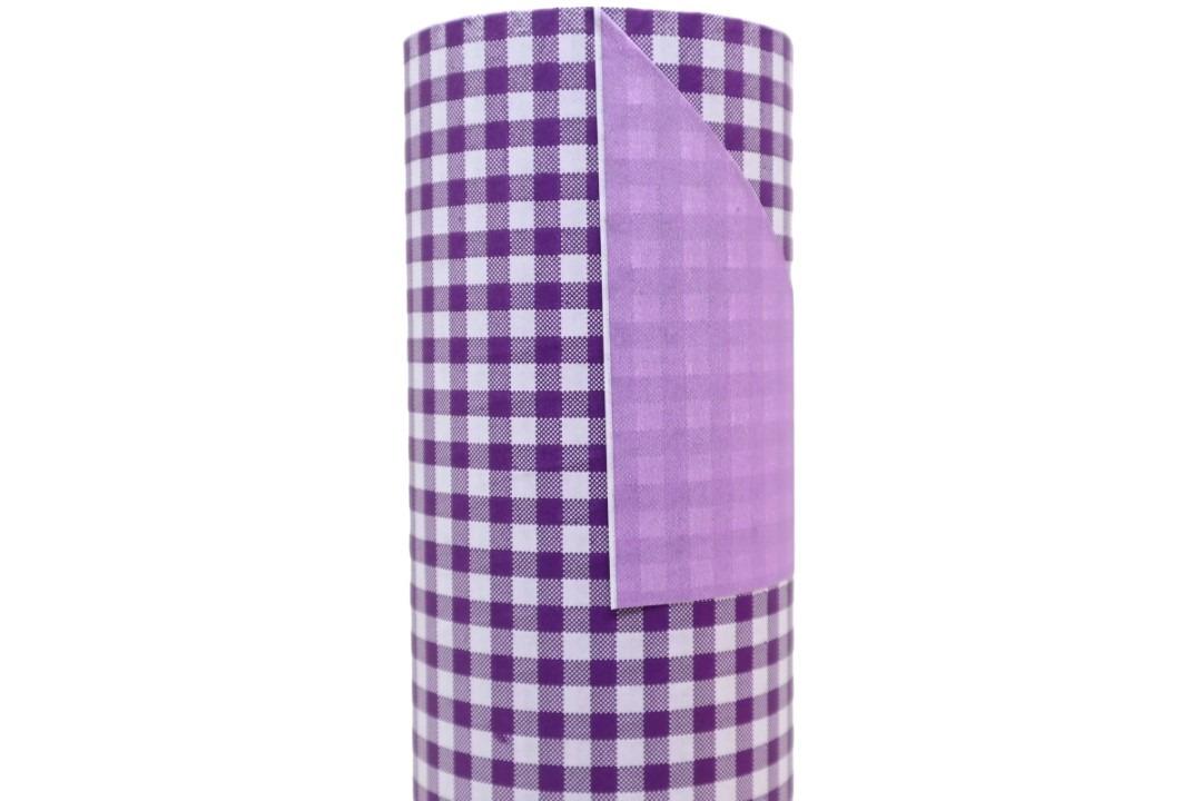 Manschettenpapier 25cm 100lfm Karo lila NETTO