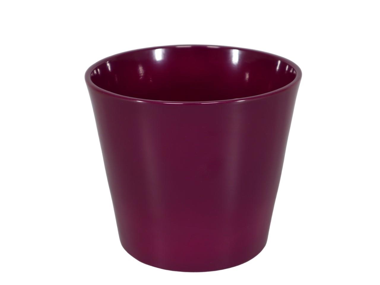 Keramikübertopf Serie 440 14cm brombeere glanz