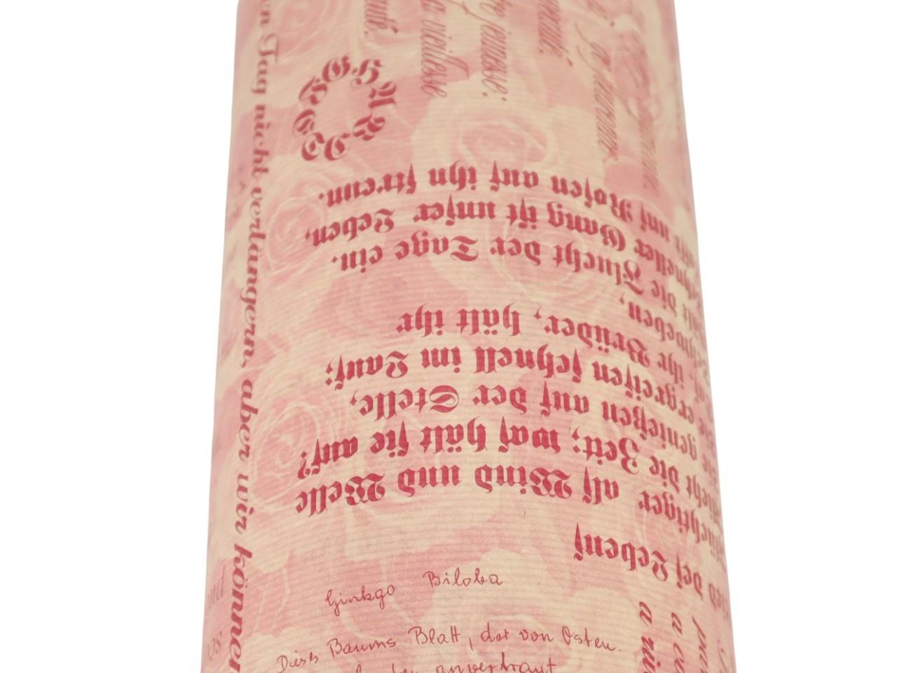 Blumenseide 75cm 9kg Schrift rosa Kraft-Natron NETTO