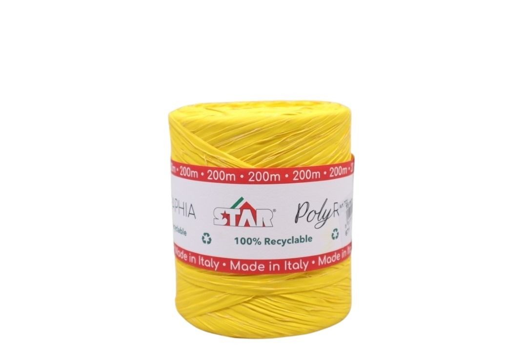 Polyraphia 15mm 200 Meter, gelb 7002