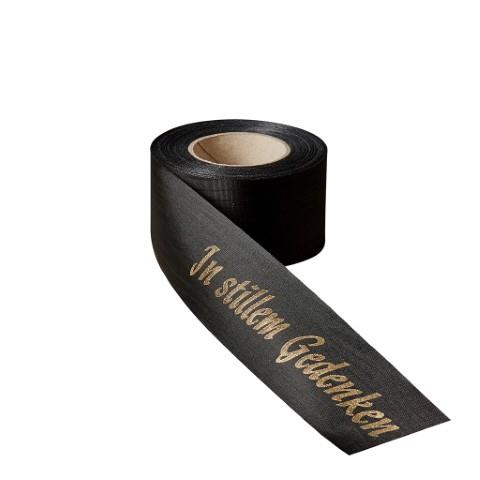 Spruchband 50mm 250-50-31 schwarz In stillem Gedenken NETTO