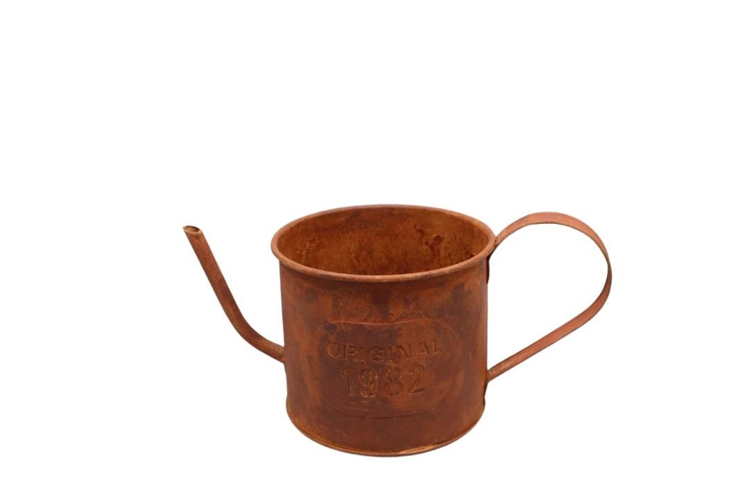 Gießkanne -Original 1982- Metall rost D12,5cm L26cm