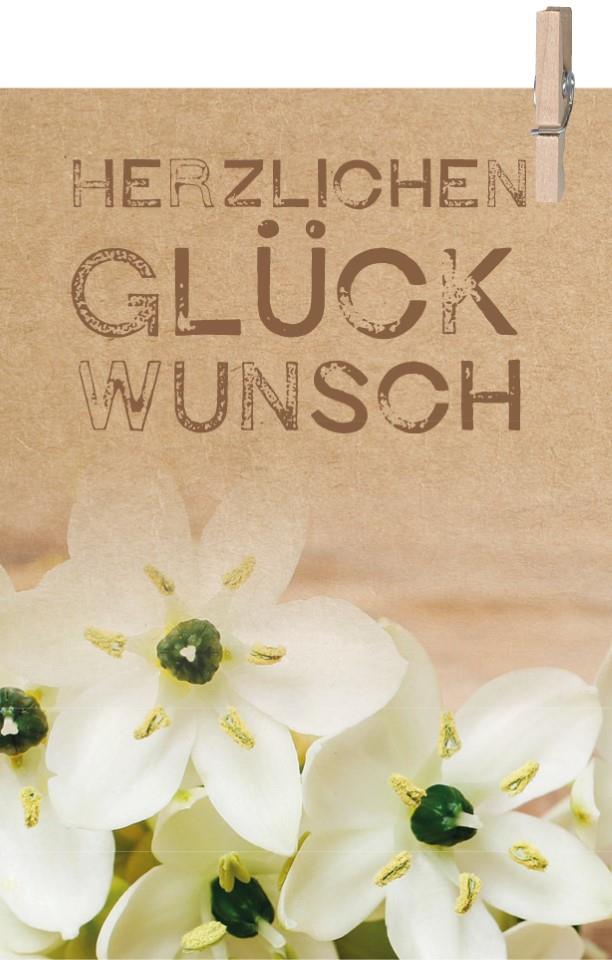 Minikarten Herzlichen Glückwunsch 7,5x5 cm