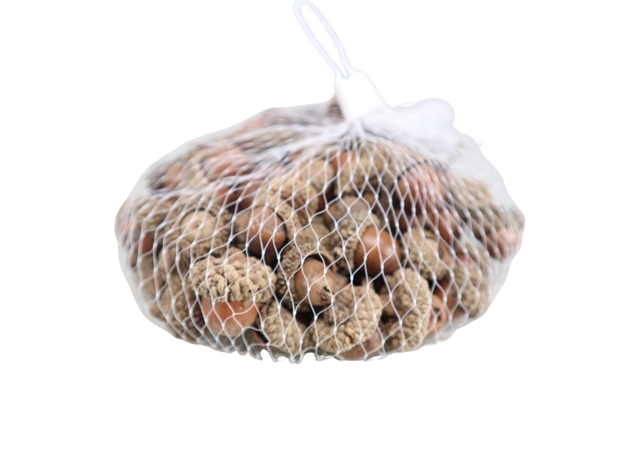 Eicheln natur 2-2,5cm  300g/Netz