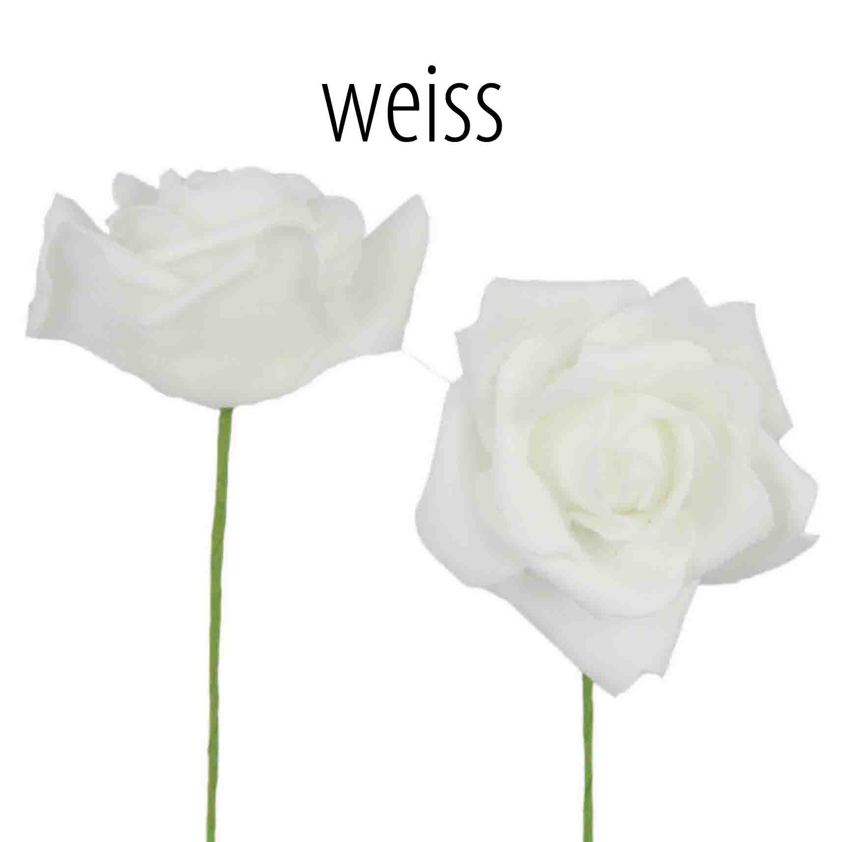 Foam-Rose weiß D10cm