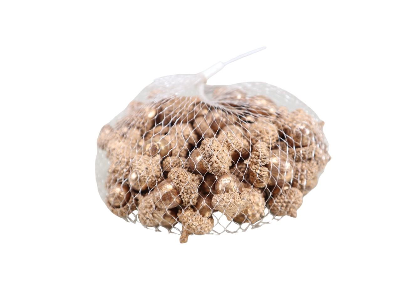 Eicheln getrocknet 2-2,5cm gold  300g/Netz