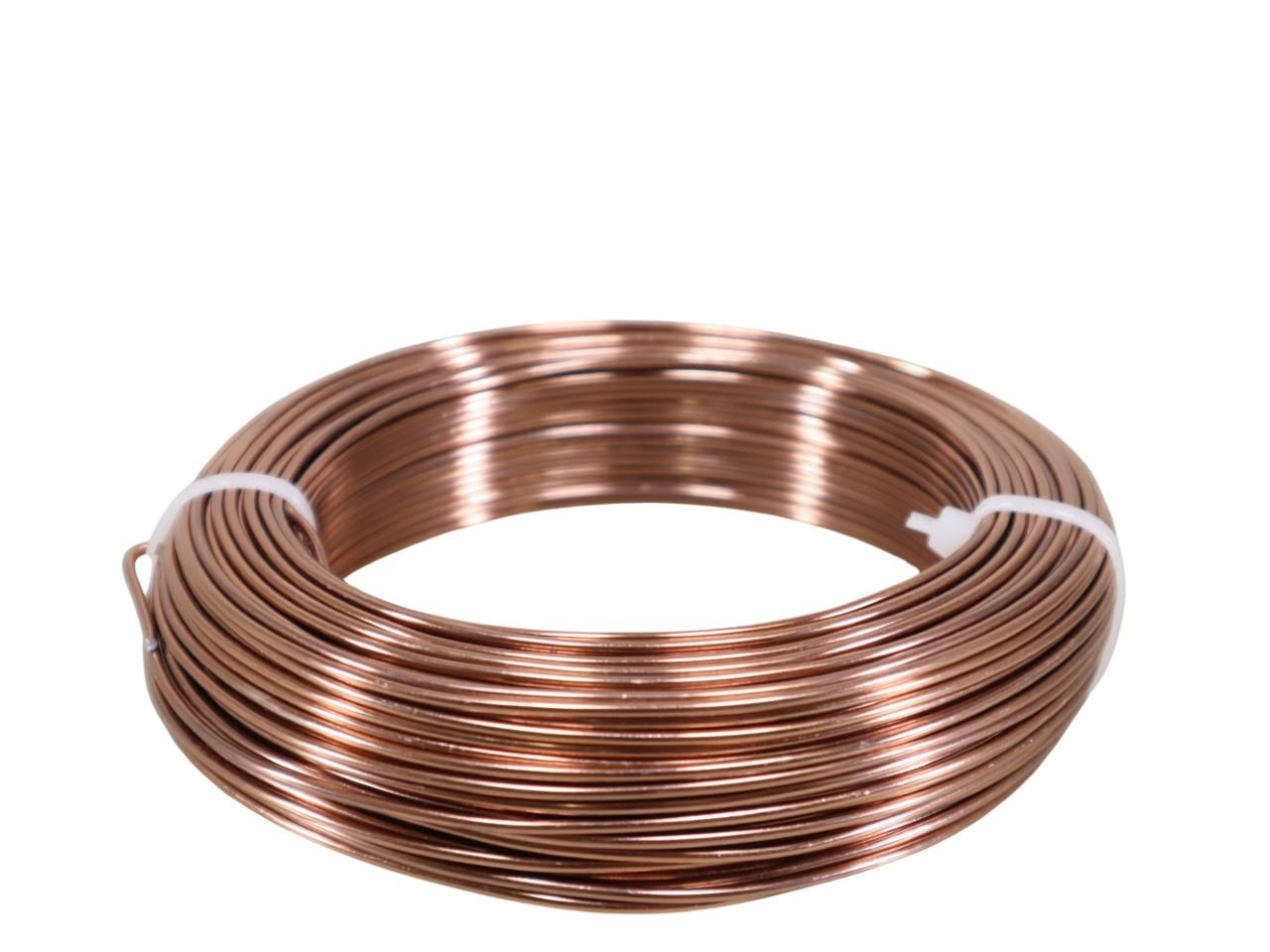 Aluminium-Draht 2,0 60m/500 gr. braun NETTO