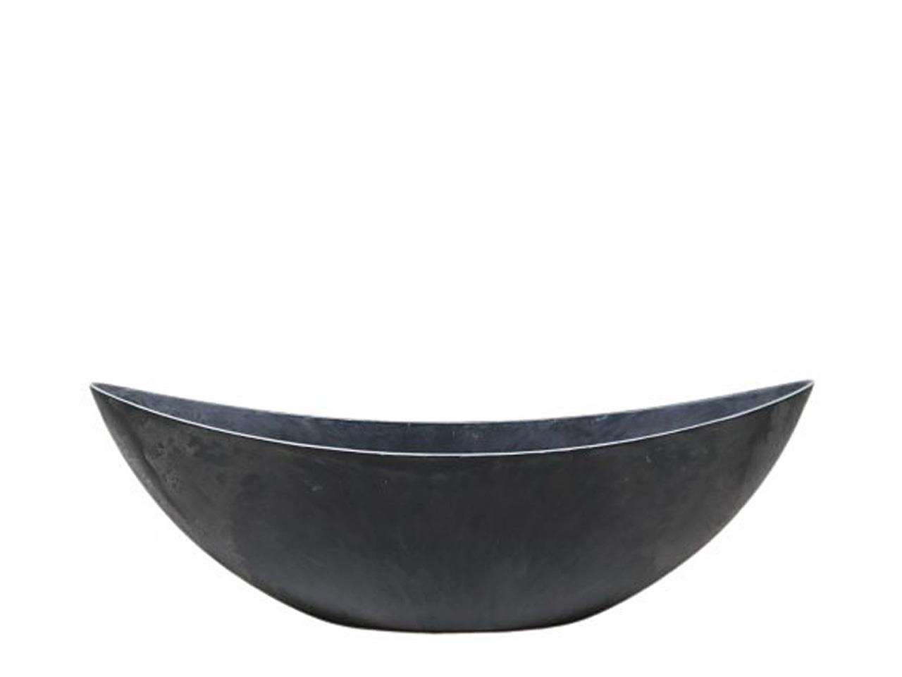 Schiffchen KARA anthrazit-natur Plastik L55cm