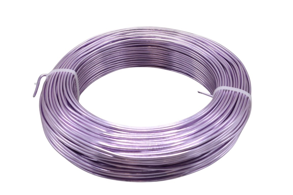 Aluminium-Draht 2mm 500gr./60m lavendel NETTO