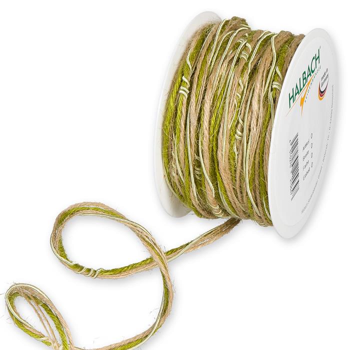 Kordel Materialmix 5 mm 18 Meter hellgrün 290