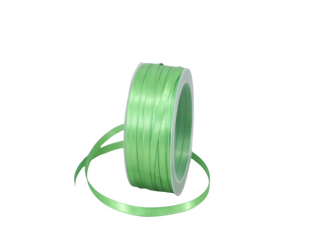 Satinband 3 mm 50 Meter apfelgrün 510 Satinband 3 mm 50 Meter apfelgrün 510