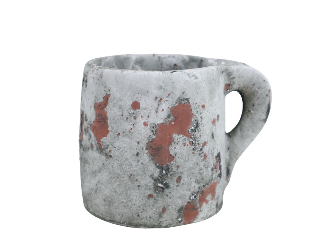 Krug Ruby Keramik natur-vintage L15xH12cm(Öffnung D9,3cm)