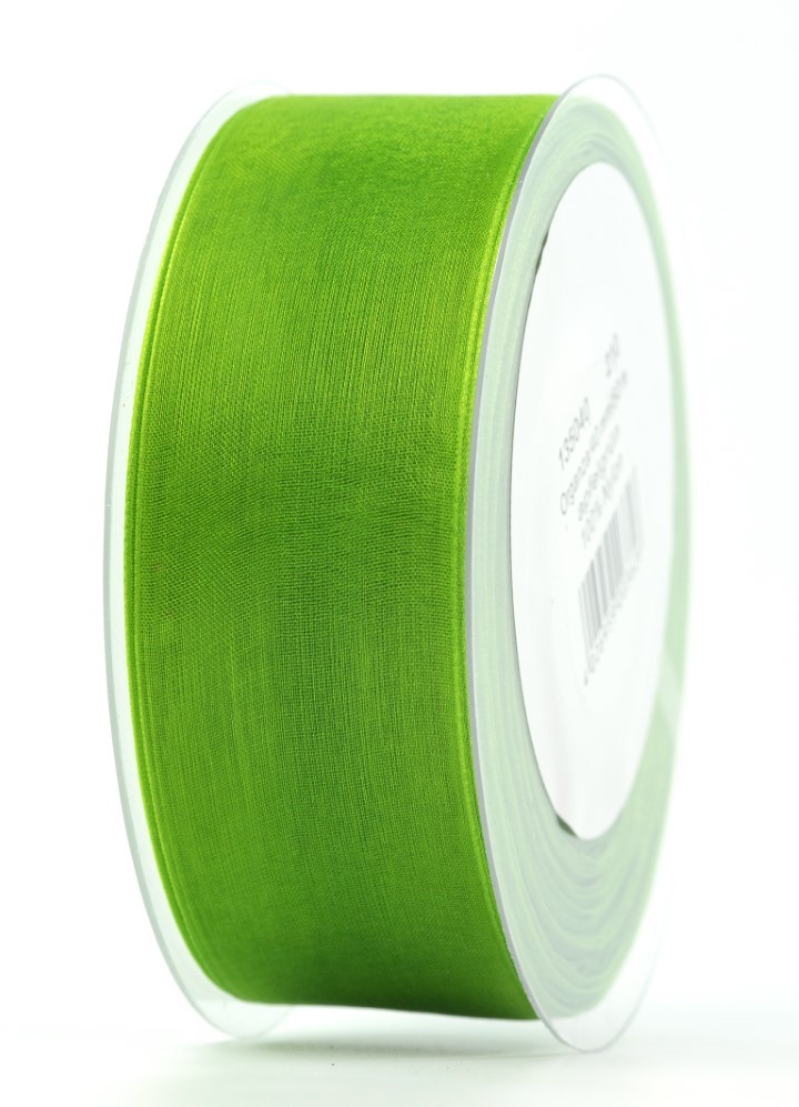Band Beauty Organdy 40 mm 50 Meter hellgrün 210