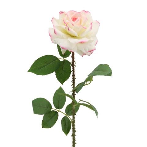 Rose einfach 71 cm cream-purple