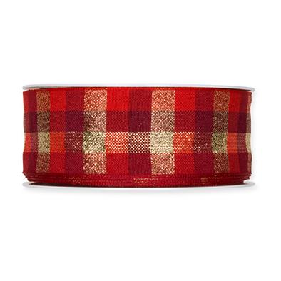 Karoband 38 mm 18 Meter red/gold 65